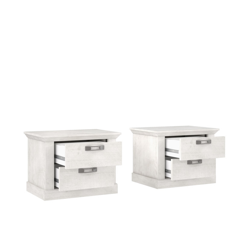 Aleisha 67.2cm W Manufactured Wood Bedside Table