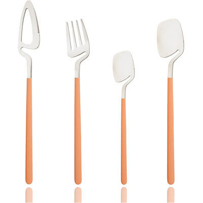 Hangable Flatware Set For 2, 8-Piece Stainless Steel Silverware Set With Satin Finish, Dishwasher Safe Utensils For Home And Restaurant Use