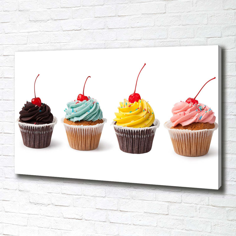 Cupcakes - No Frame Print on Canvas