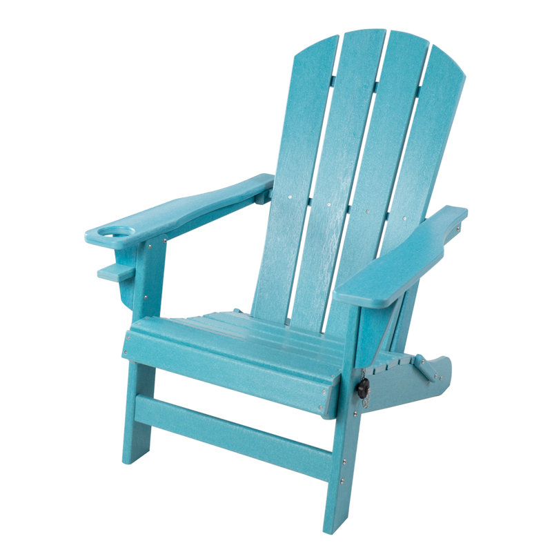 Chaise de patio pliante Adirondack, Bleu