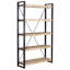 200cm H x 120cm W Solid Wood Etagere Bookcase