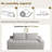 70.87" Loveseat Sofa, Comfy Deep Seat Sofa Bed, Modern Small Corduroy Couch For Living Room, Apartment, Sofa In A Box, No Assembly-273814579
