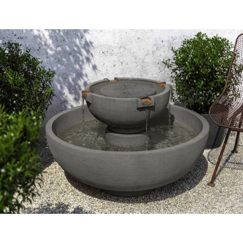 Del Rey Floor Fountain, Graystone