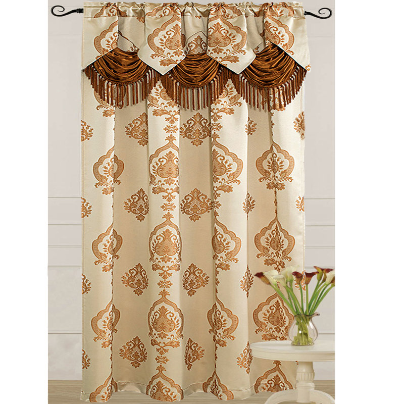ALEXA Room Darkening Curtain, Dark Beige