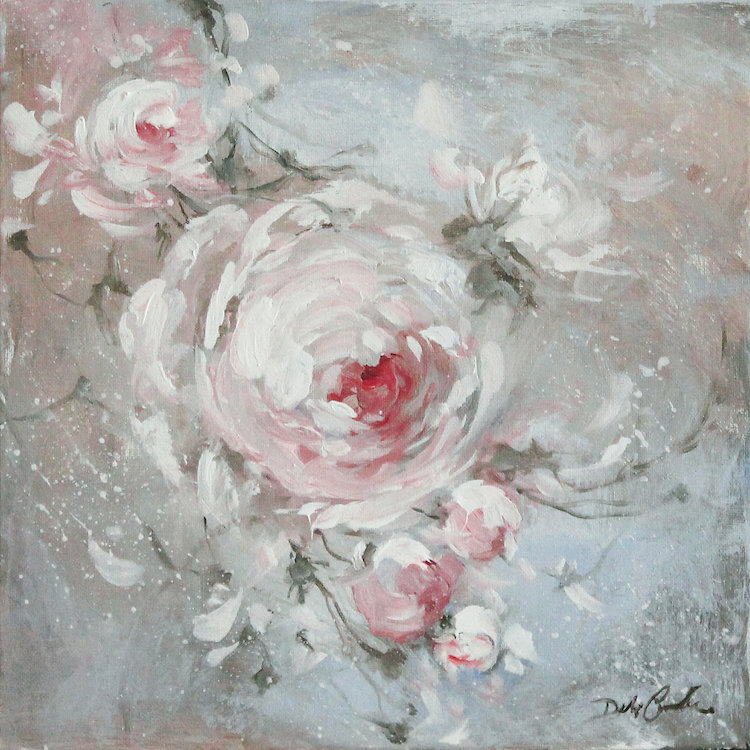Blush I, reproduction d'art sur toile tendue, H 12 po x l 12 po x P 1,5 po, Toile tendue, Pas de tapis