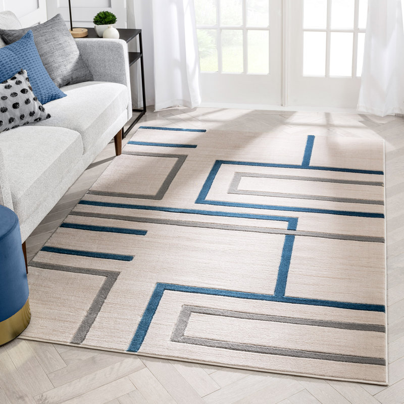 Clarys Geometric Indoor Rug, Rectangle 3'11" x 5'3"
