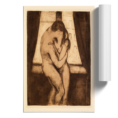 The Kiss by Edvard Munch - Frameless Print