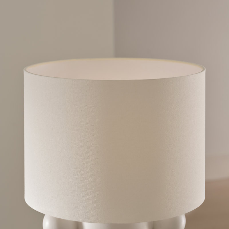 Kelly Wearstler Tiglia Tall Table Lamp, Plaster White, 20.5" H x 14.75" W x 14.75" D