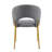 Morden Pu Leather Dining Chairs With Metal Legs (set Of 2)-1875376757