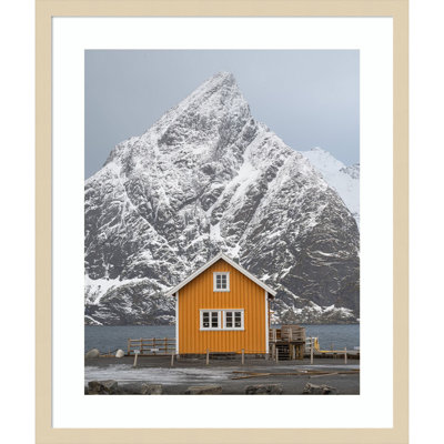«The Yellow Village III» par Danny Head, reproduction d'art murale en bois