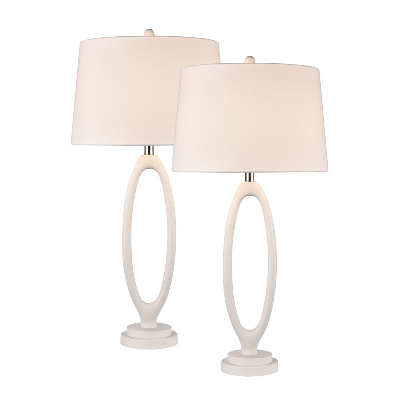 Adair 34'''' High 1-Light Table Lamp - Set Of 2 White, White