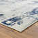 Tapis abstrait bleu / beige