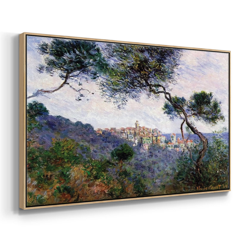 Bordviera, Italy, 1884, reproduction d'art sur toile, H 17 po x l 25 po x P 2 po, Bois naturel