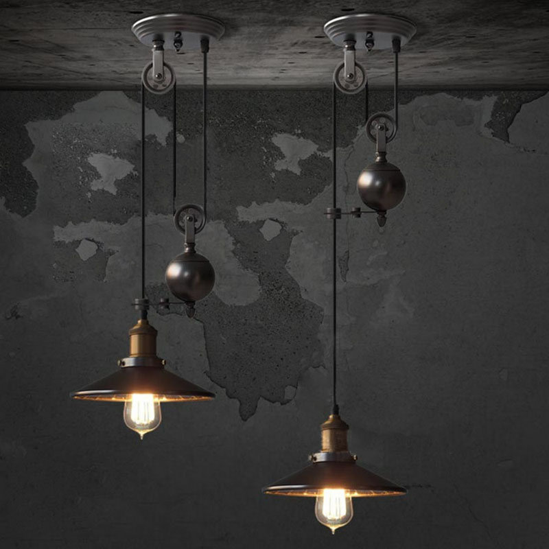 Luminaire suspendu noir 1 lumière