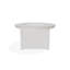 42" Round Rustic Polymer Fire Table with Propane Shelf-290734415