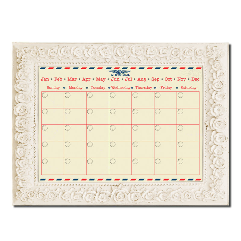 Calendrier mural mural, 16" H x 20" W x 0.75" D