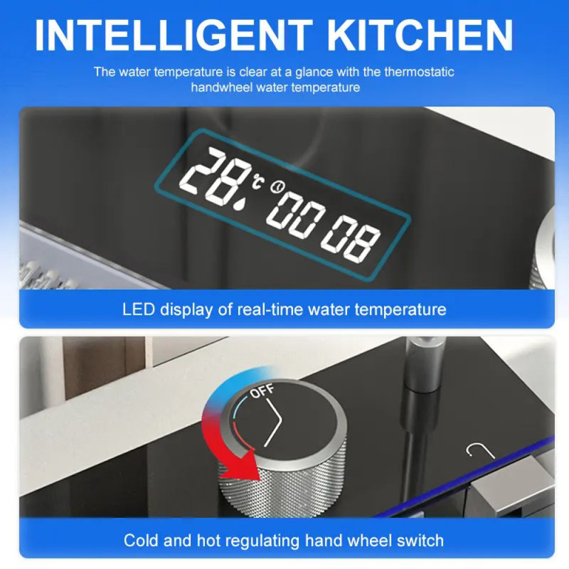 29.5'' L Single Bowl Stainless Steel Kitchen Sink, Black