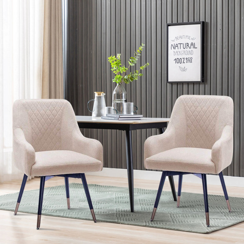 Abree 18.9'' H Fabric Upholstered Armchair, Beige