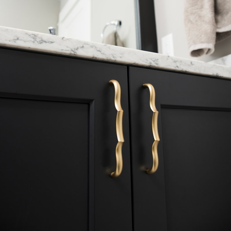 Trellis Bar / Handle Pull, 3-3/4", Brushed Golden Brass