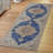 Soft Pile Printed Rug with Subtle Geometric Patterns for a Sophisticated Touch to Any Living Space or Bedroom-484748404
