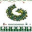 2cm Lighted Faux Pine Garland with Lights
