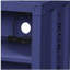 Table de chevet bleue avec tablette ouverte-2063823556