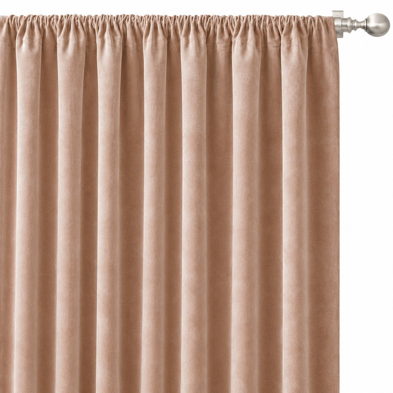 Shiny Solid Velvet | Gian Fabric, Beige