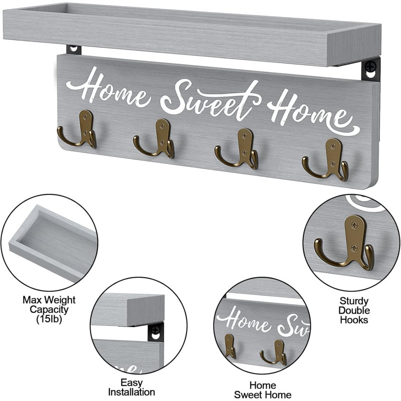 Rinske Manufactured Wood Wall Organizer