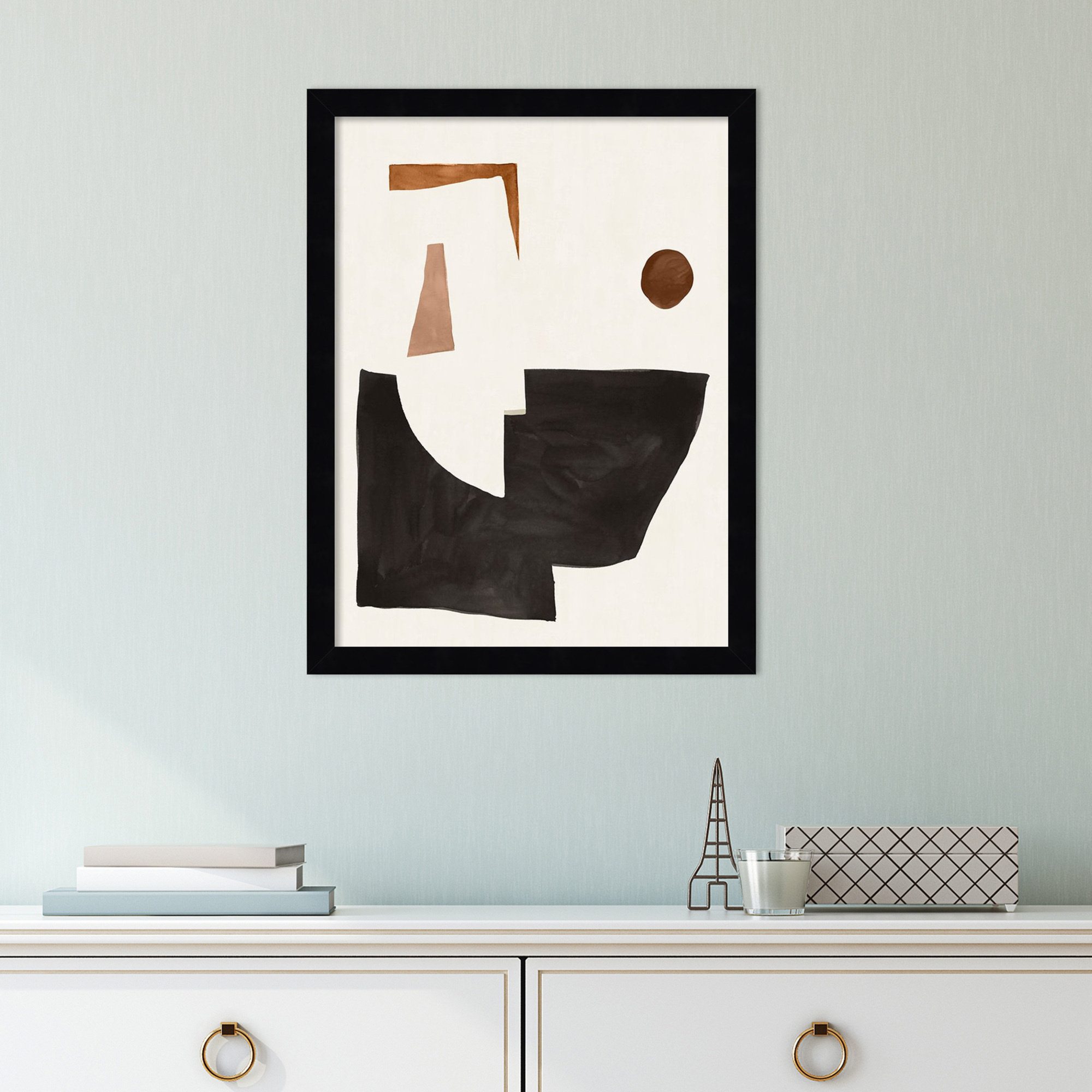 Blockway by Sozi, Black, 17" W x 21" H