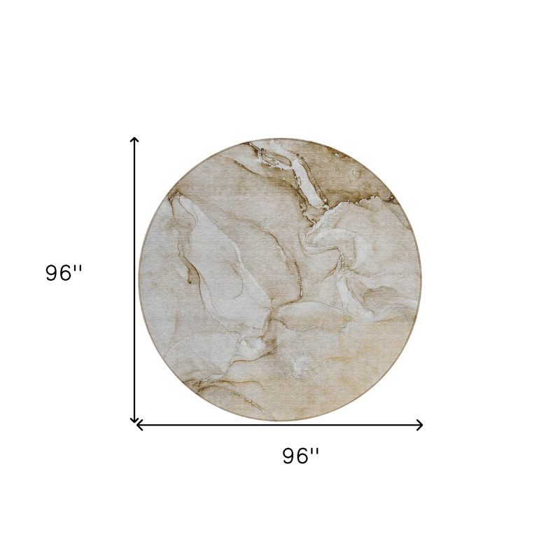 Tapis d'intérieur rond 8 po