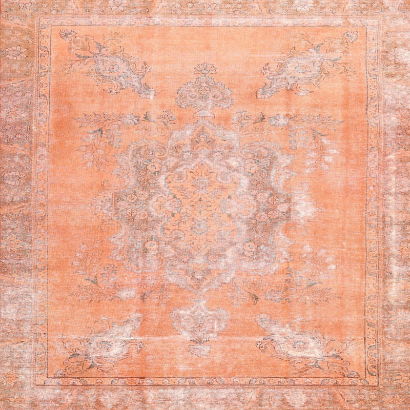 Tapis brun clair clair Ellert, Carré 3 pi