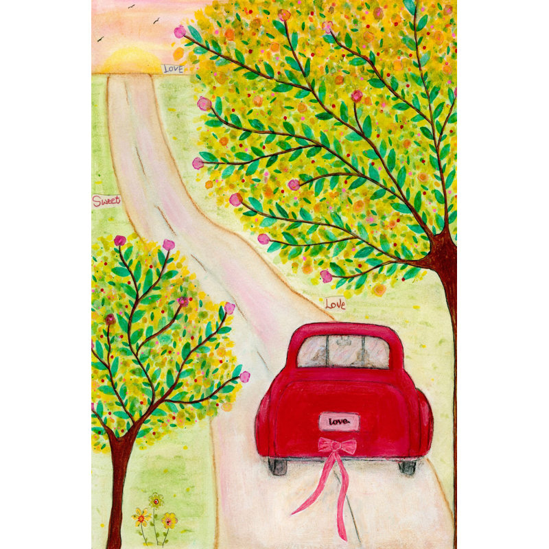 «Open Road» par Vanessa Sascalia, reproduction sur toile tendue, H 18 po x l 12 po x P 1,5 po