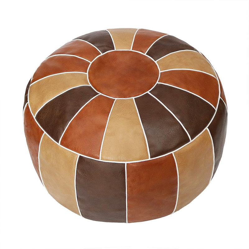 Repose-pieds Clotine, Brun / Beige