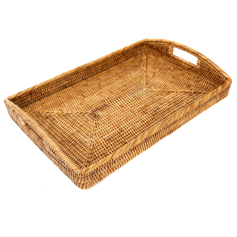 Repose-pieds rectangulaire Ilonka Grayton, H 2 po x l 21 po x P 14 po, Pas de paquet, Brun miel