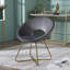 Fauteuil Papasan en velours 28,00 po de large Enneko-504775012