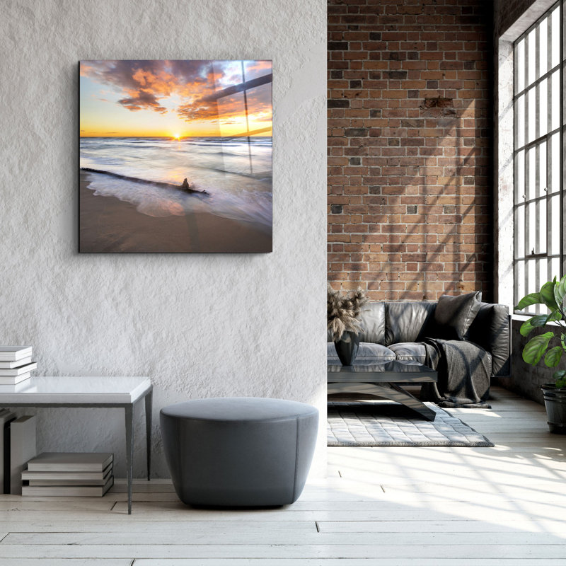 Superbe peinture décorative en verre trempé de 31,5 po x 31,5 po | 100% verre trempé, épaisseur: 0,16 pouce | Imprimé UV pour des couleurs éclatantes et une durabilité | Décoration murale parfaite pour le salon, la chambre à coucher ou le bureau, design élégant et moderne
