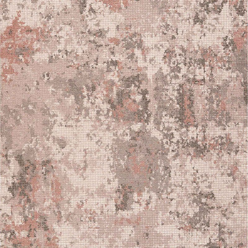 Tapis à motif abstrait statique lavable à la machine en beige / taupe / bourgogne, Rectangle 7'6" x 9'6"