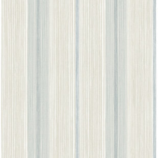 Papier peint à rayures Ames Seafoam