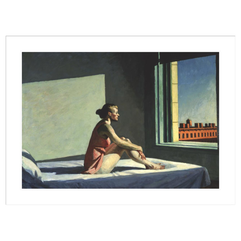 «Morning Sun» par Edward Hopper - impression giclée sur cadre, H 31,08 po x l 41,5 po