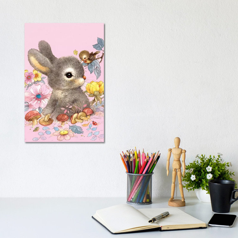 Baby Bunny by Giordano Studios - Wrapped Canvas Gallery-Wrapped Canvas Giclée, 20.32 cm H x 30.48 cm W