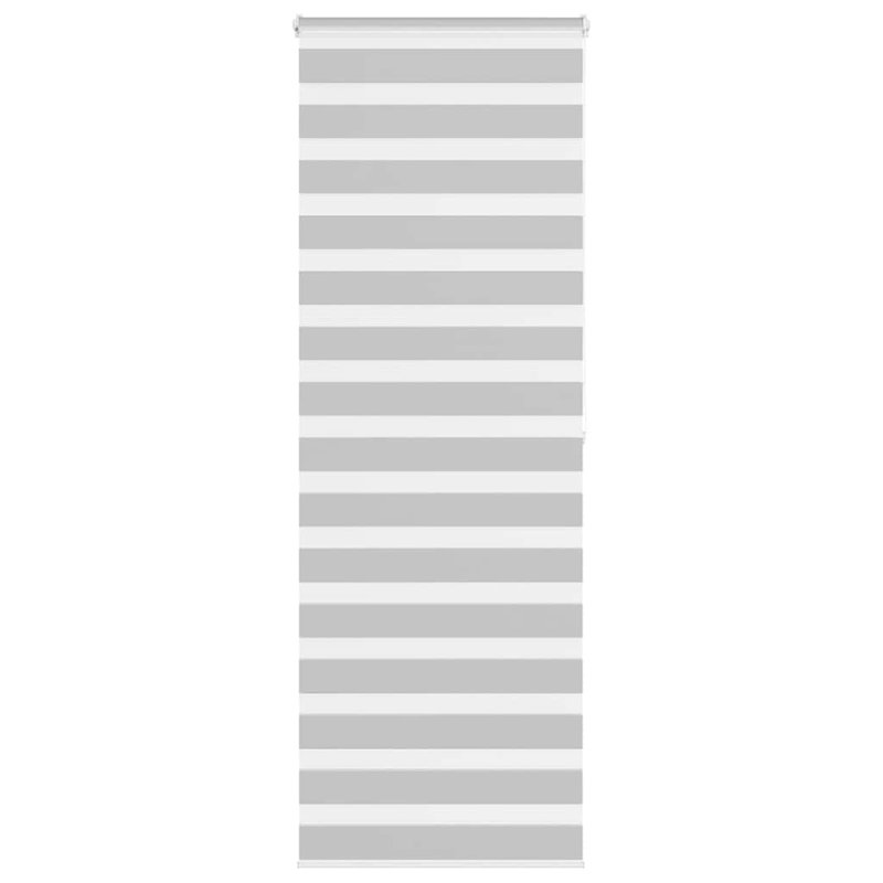 George Oliver Zebra Blind Polyester, Light Grey, 80cmW x 200cmL