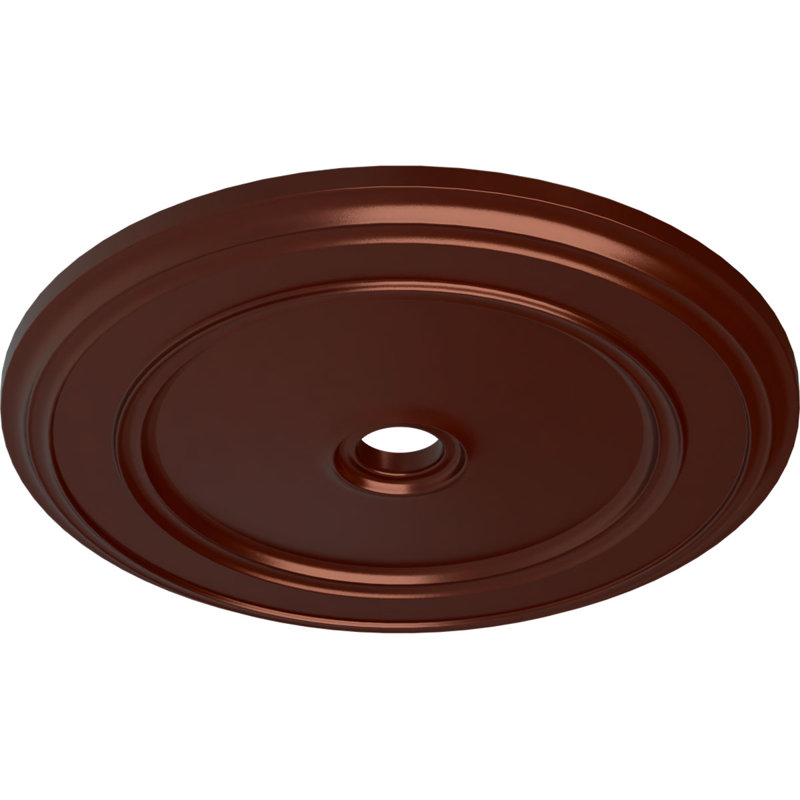 Médaillon de plafond classique Endurathane, diamètre extérieur de 41 1/8 po x P 4 po x P 2 1/8 po (convient aux auvents jusqu'à 5 1/2 po), finition dorée peinte à la main