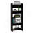Home Office Set, Single Drawer, Keyboard Tray,Bookcase -Black