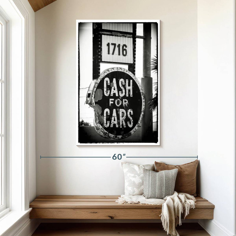 Argent comptant pour les voitures, H 48 po x l 32 po