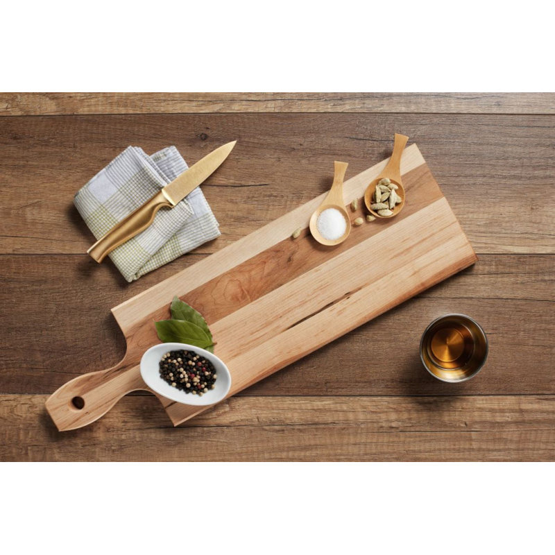 Labell Canadian Maple Reversible Paddle Cutting Board