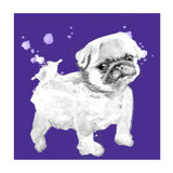 Vivid Puppies IV Painting by Elle Youngstrom