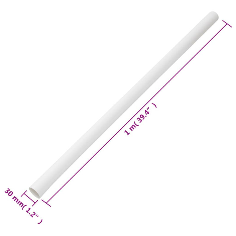 Vidaxl Cable Trunkings Diameter30 M PVC, 3cm W