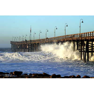 Ocean Wave Storm - Wrapped Canvas Print