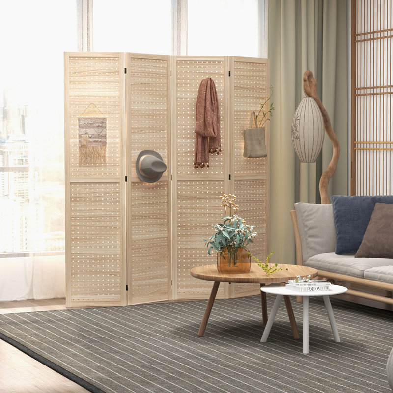 Paravent en bois massif Adrion, 4