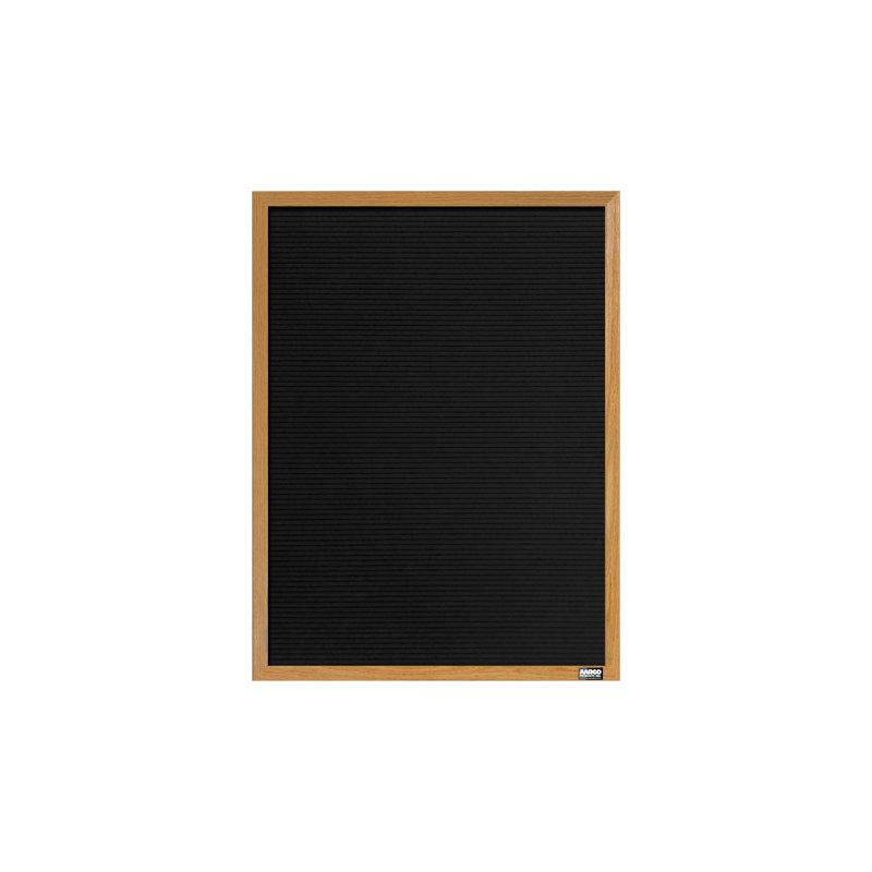 AARCO No Felt Letter Board, 24" H x 18" W, Oak